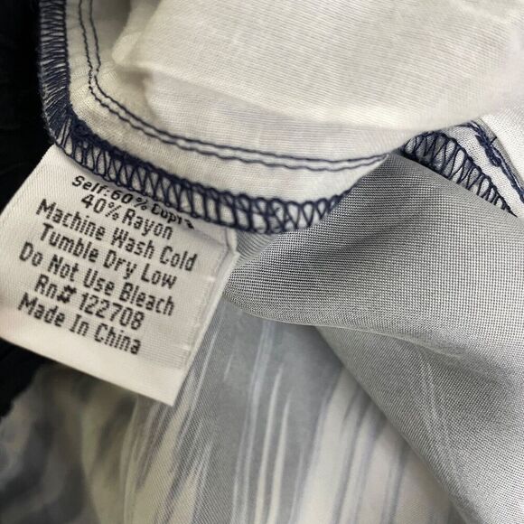 Johnny Was Pete Greta Pants Small Blue Elastic Waist Drawstring Lounge Cupro - Picture 11 of 11